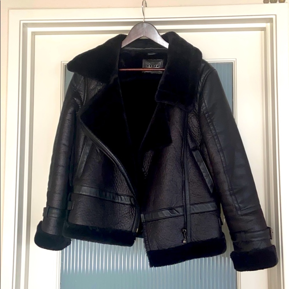 BLANK NYC faux vegan shearling coat